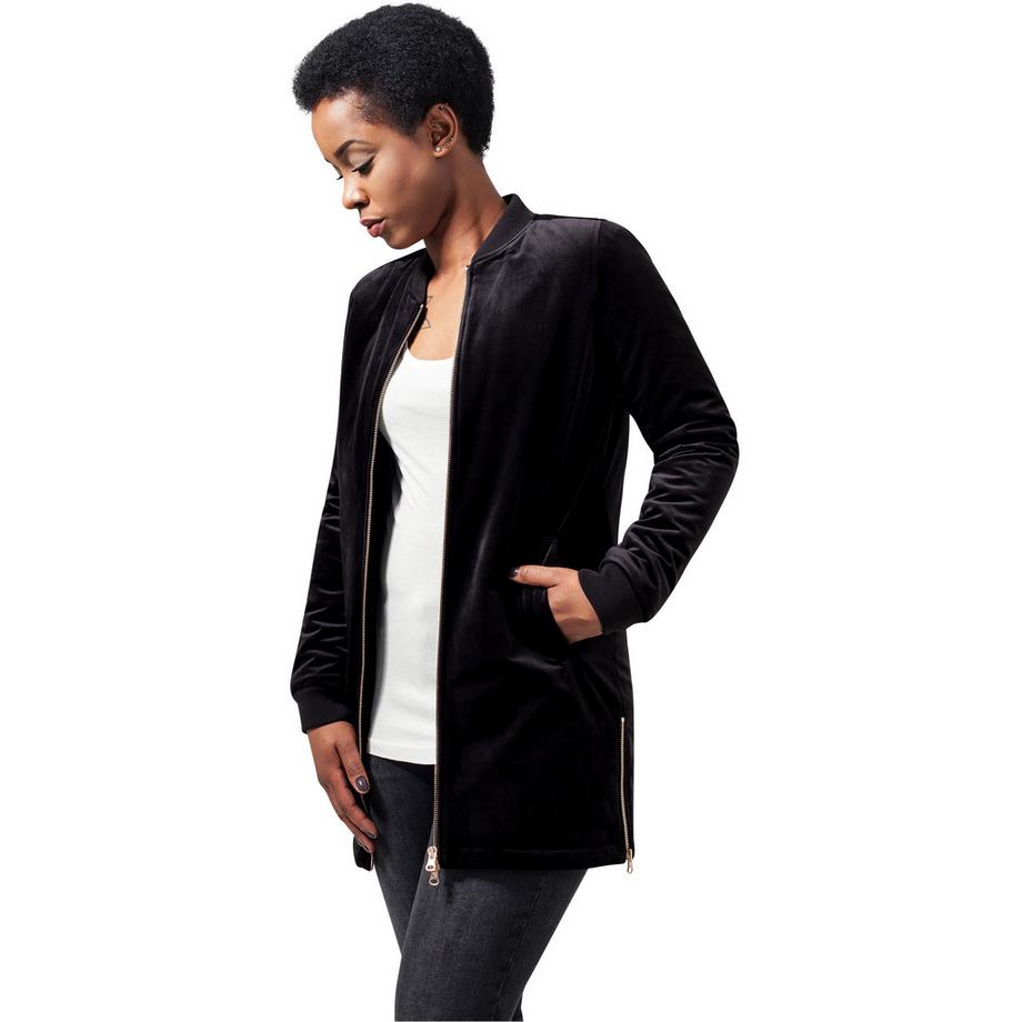 URBAN CLASSICS Langer Samtparka  