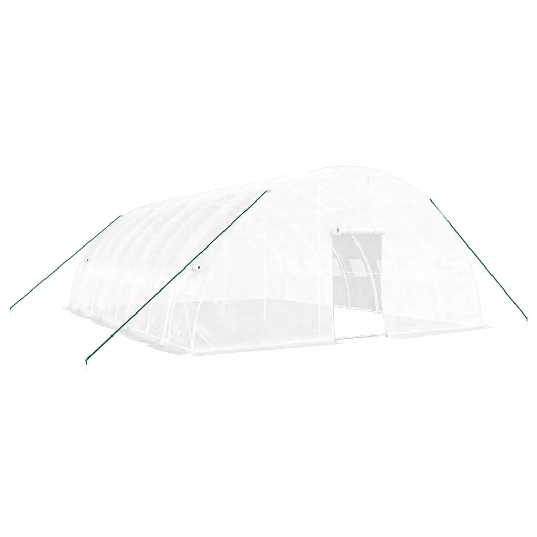 VidaXL - Gewächshaus polyethylen, One Size, Weiss