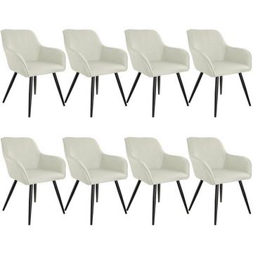 8 Chaises Marilyn aspect lin noir