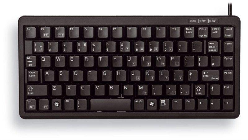 Cherry  Slim Line USB/PS2 schwarz (83 Keys) - DE 