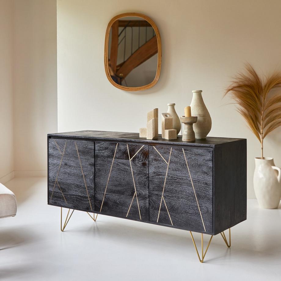 Tikamoon  Buffet en manguier massif 150 cm Liv 