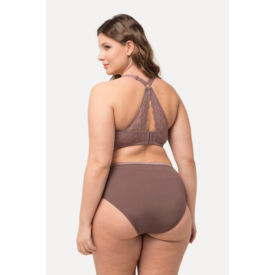 Ulla Popken Soutien-gorge à armatures Dentelle Double Fermeture Bonnet C-D  