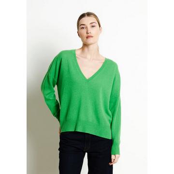 RIA 3 Maglia profonda oversize con scollo a V - 100% cashmere