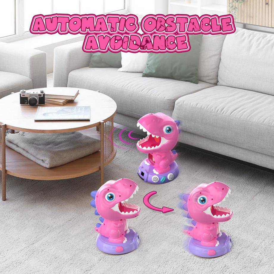 Activity-board  Ferngesteuertes Dinosaurier-Schießspielzeug für Jungen und Mädchen, elektronisches bewegliches Schießspiel mit Nebel, automatischer Wertung, Licht und Ton, für Kinder 