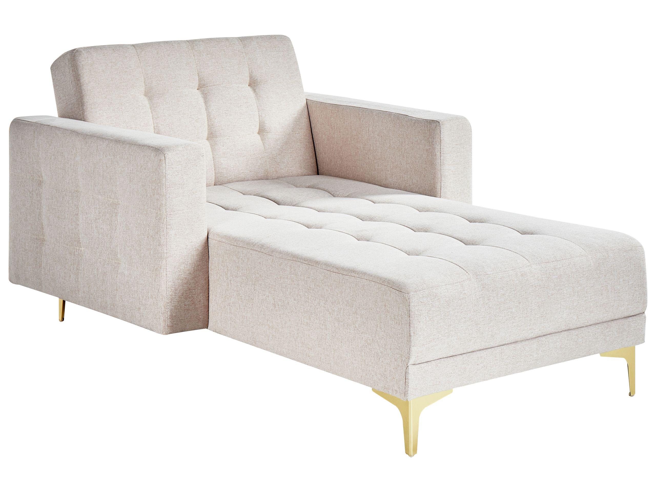 Beliani Chaiselongue aus Polyester Retro ABERDEEN  