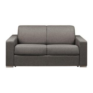 LINEA SOFA Schlafsofa 2-Sitzer - Liegefläche: 120 cm - Matratzenhöhe: 22 cm - Stoff - Anthrazit - CALITO  