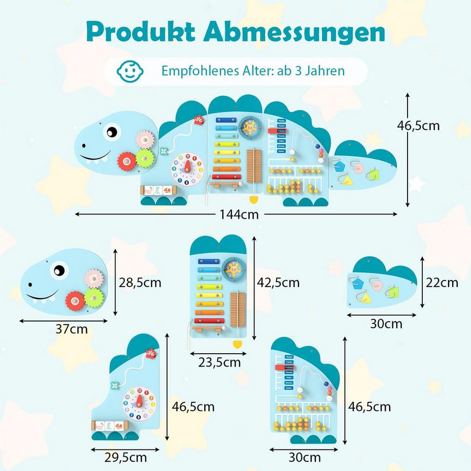 Northix  Montessori-Aktivitätswand für Kinder 