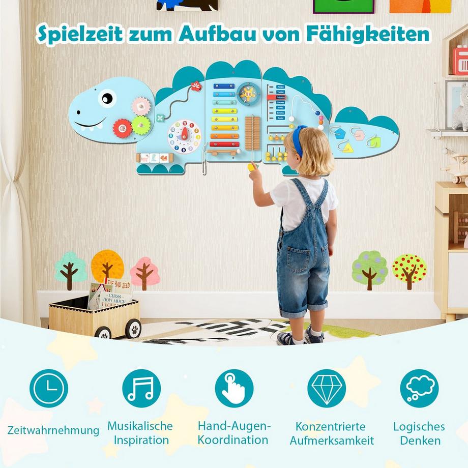 Northix  Montessori-Aktivitätswand für Kinder 