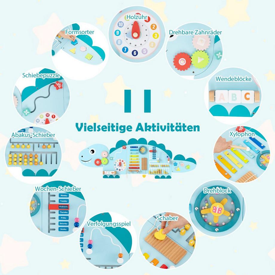 Northix  Montessori-Aktivitätswand für Kinder 