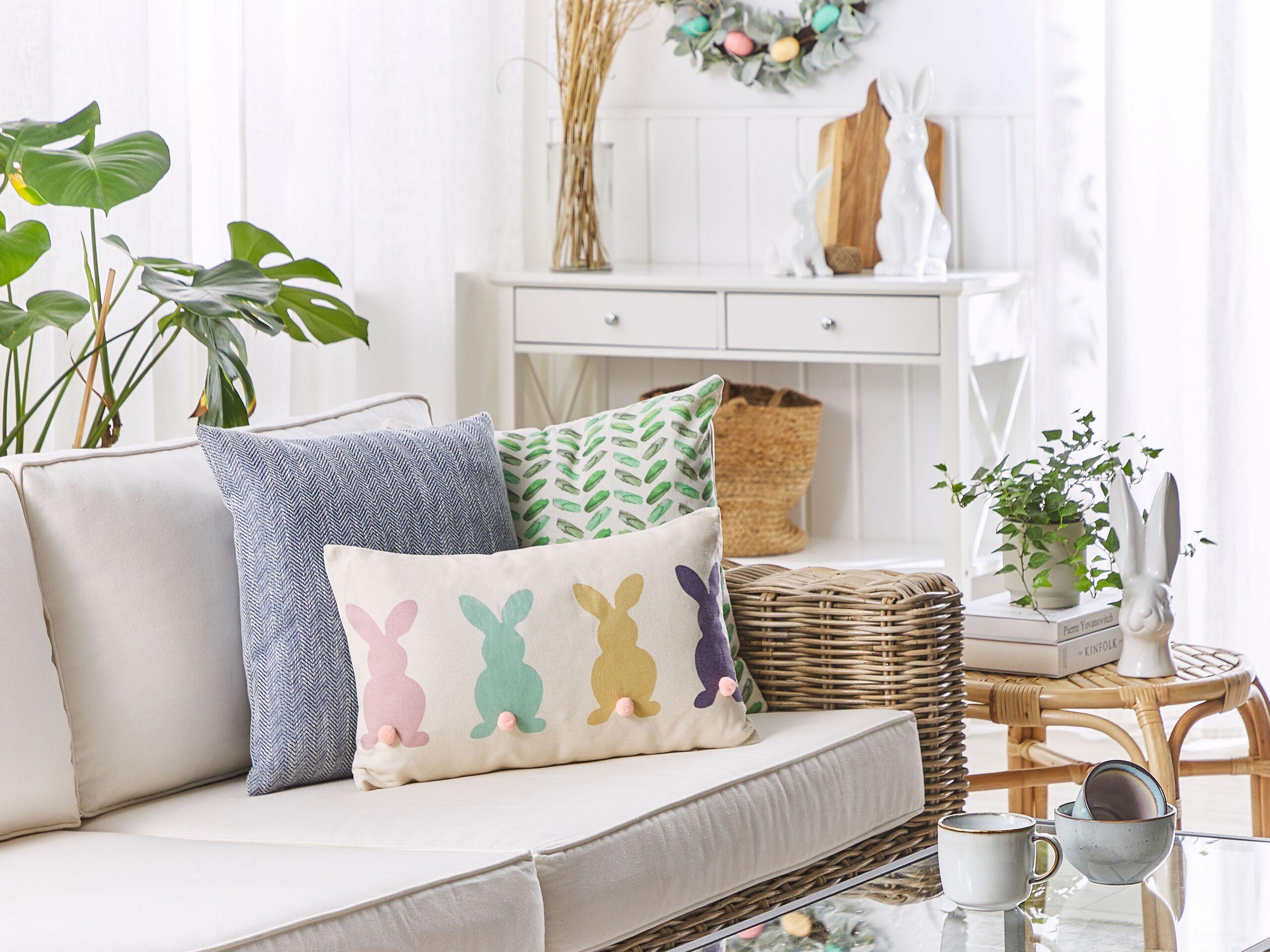 Beliani Dekokissen 2er Set aus Baumwolle Modern CLUSIA  