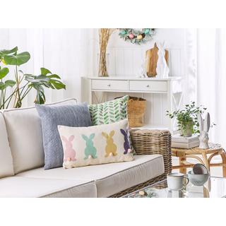 Beliani Dekokissen 2er Set aus Baumwolle Modern CLUSIA  