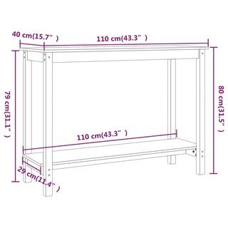 VidaXL Table console bois  