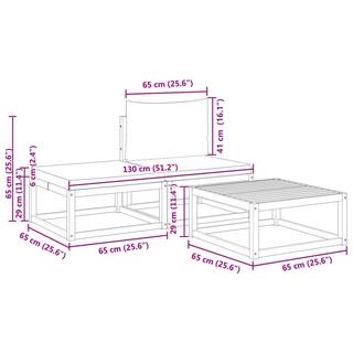 VidaXL Gartensofa-set akazienholz  