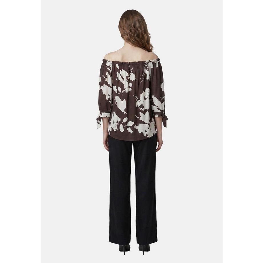 Roberta Rossi Blusa smanicata con stampa floreale  