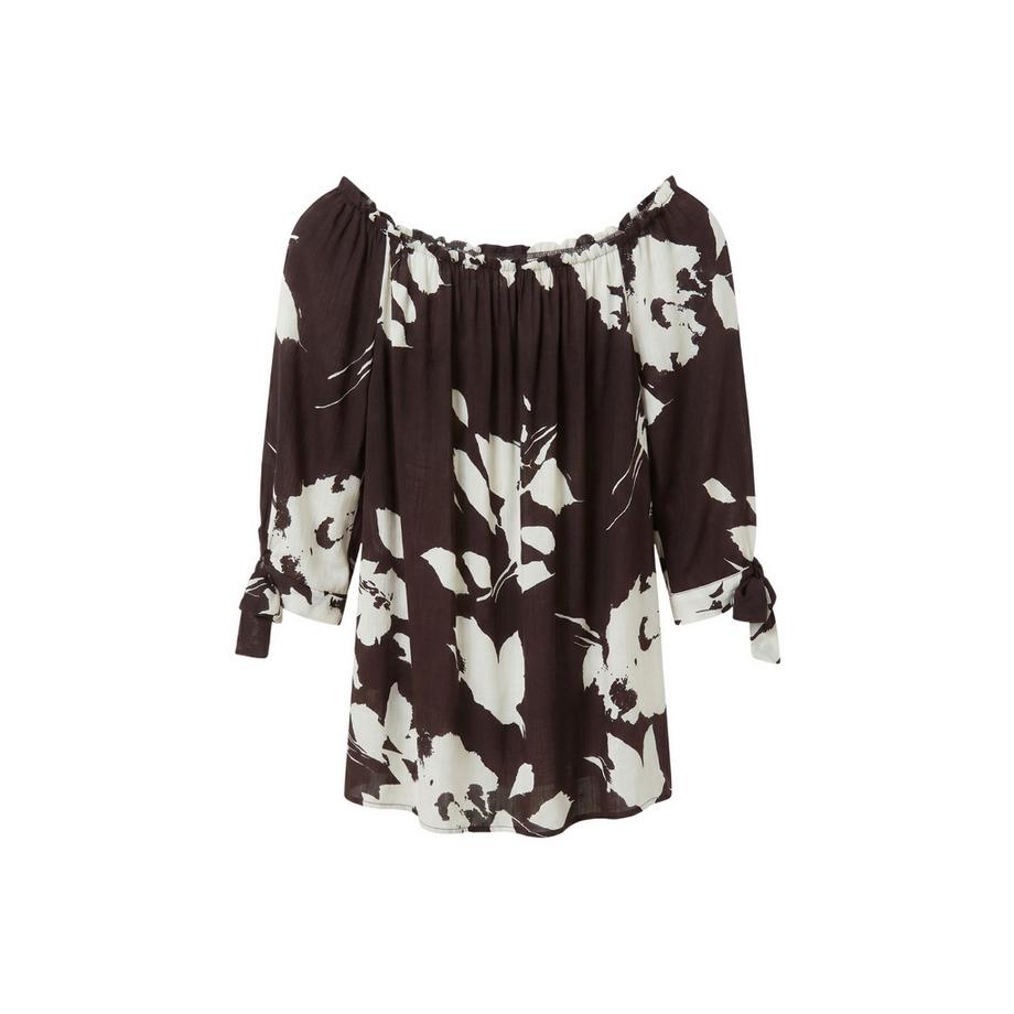 Roberta Rossi Blusa smanicata con stampa floreale  