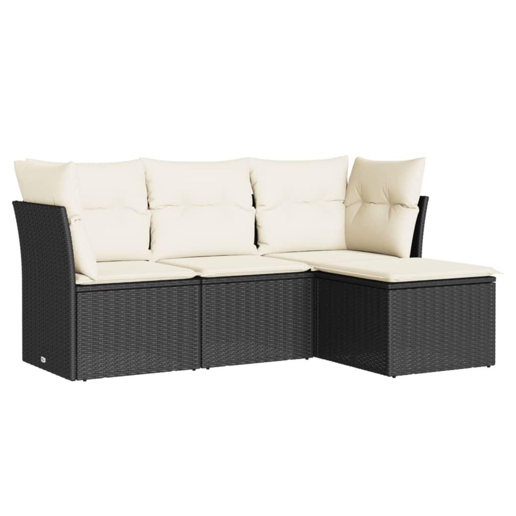 VidaXL set divano da giardino Polirattan  