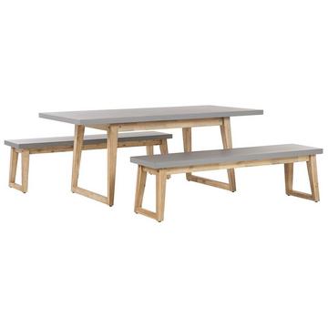 Set da pranzo per 6 persone en Cemento fibrorinforzato Industriale ORIA