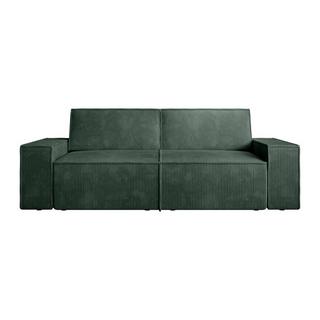 Vente-unique Sofa 3-Sitzer - Cord - Grün - AMELIA  