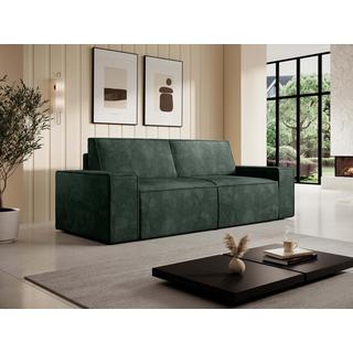 Vente-unique Sofa 3-Sitzer - Cord - Grün - AMELIA  