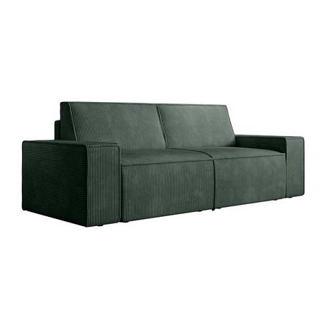 Vente-unique Sofa 3-Sitzer - Cord - Grün - AMELIA  