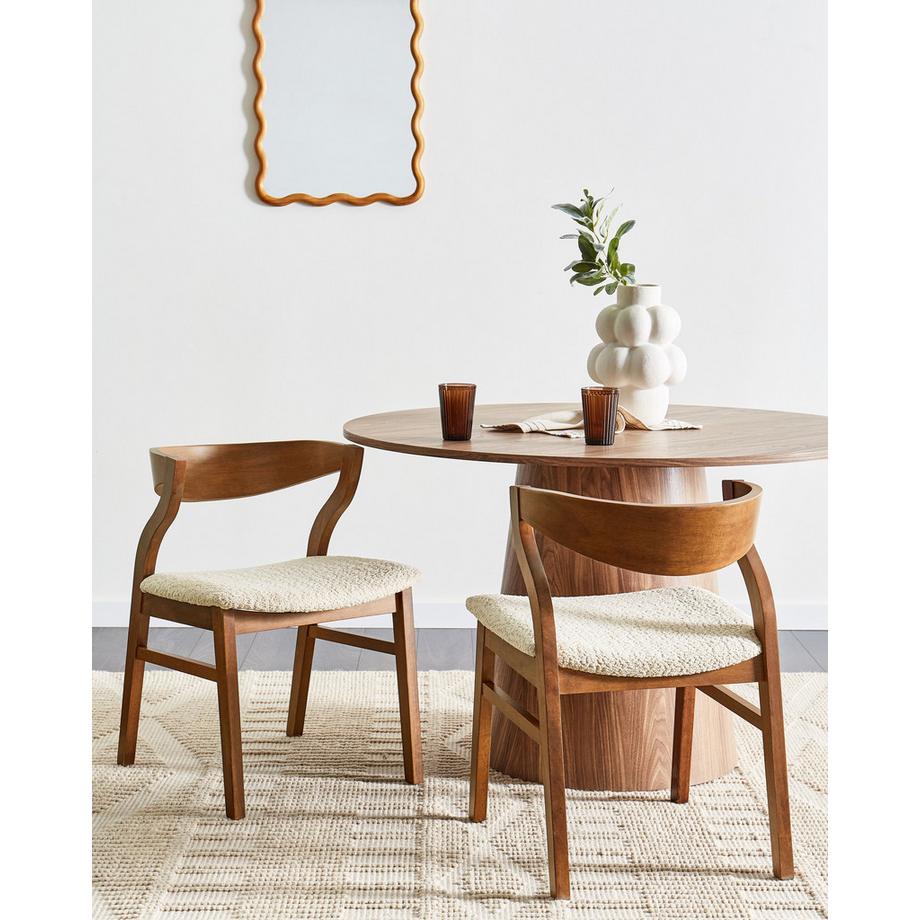 Beliani Esszimmerstuhl 2er Set aus Sperrholz Klassisch MAROA  