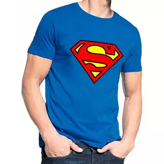 SUPERMAN DC Comics Classic TShirt  Blu Reale