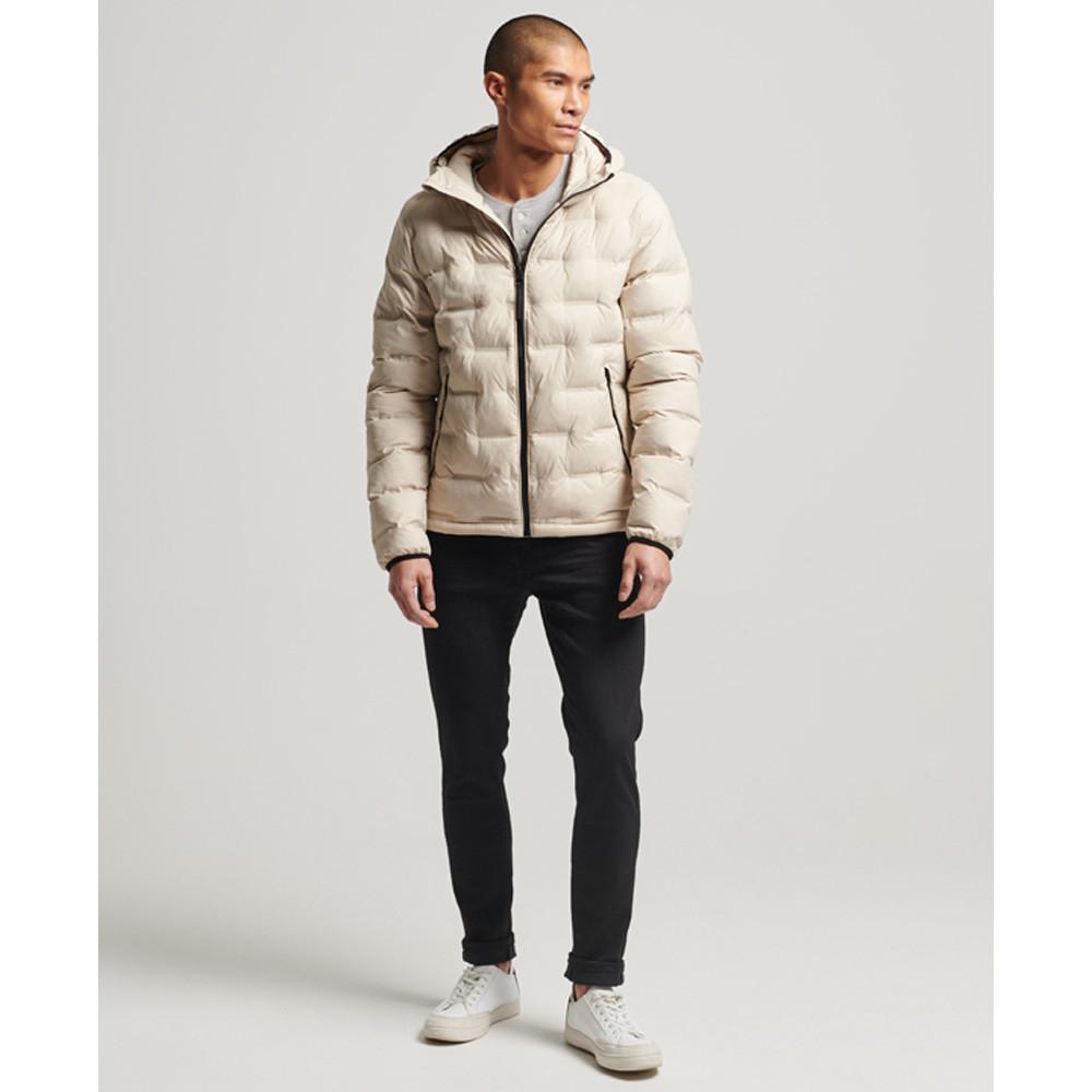 Superdry  gesteppte kurze daunenjacke 