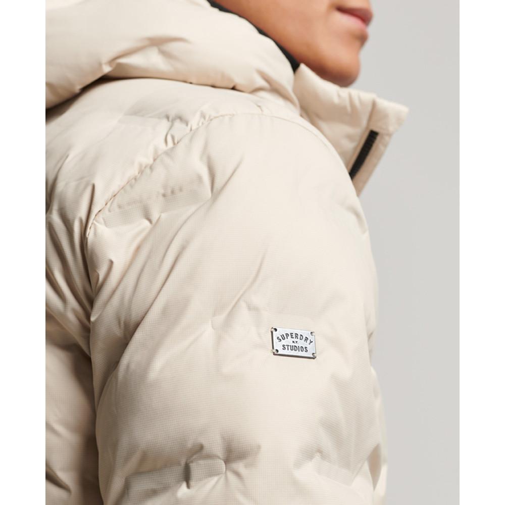 Superdry  gesteppte kurze daunenjacke 