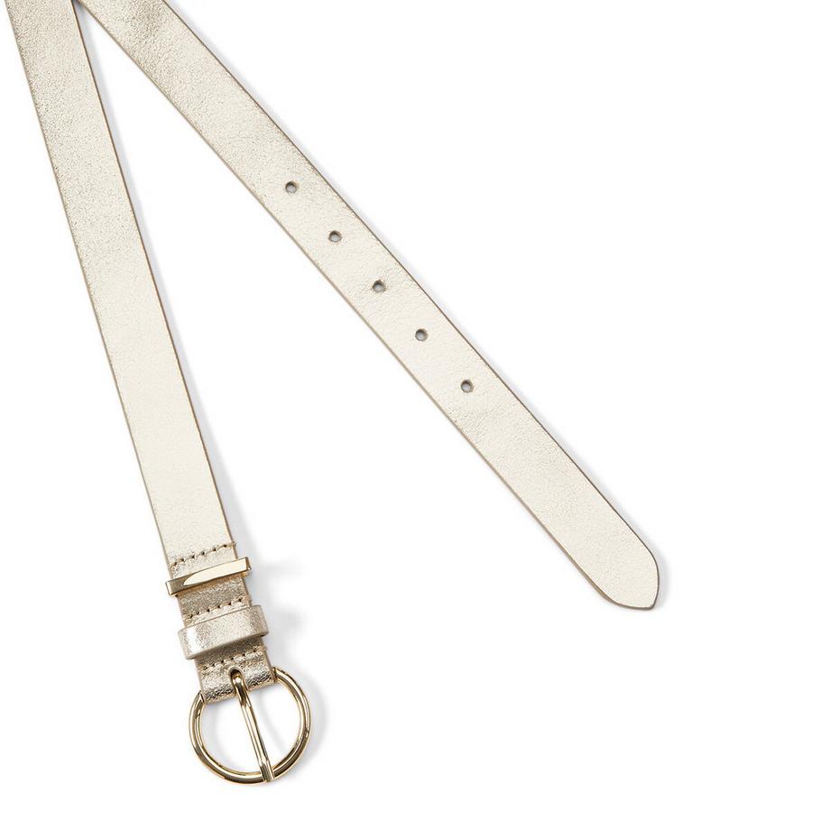 La Redoute Collections Leder Gürtel mit Schnalle  