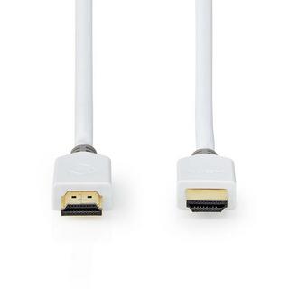 Nedis  High Speed HDMI™ Kabel mit Ethernet | HDMI™ Stecker | HDMI™ Stecker | 4K@60Hz | ARC | 18 Gbps | 5.00m | Rund | PVC | Weiß | Verpackt 