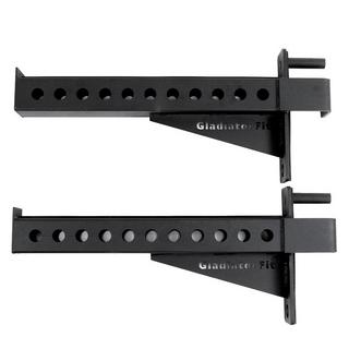 GladiatorFit  Supports de sécurité 70cm "Safety Arms" pour rack (lot de 2) 