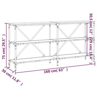 VidaXL Table console bois d'ingénierie  