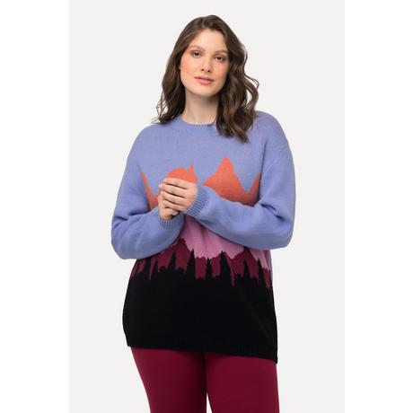 Ulla Popken  Pullover, Berge, Rundhals, Langarm 