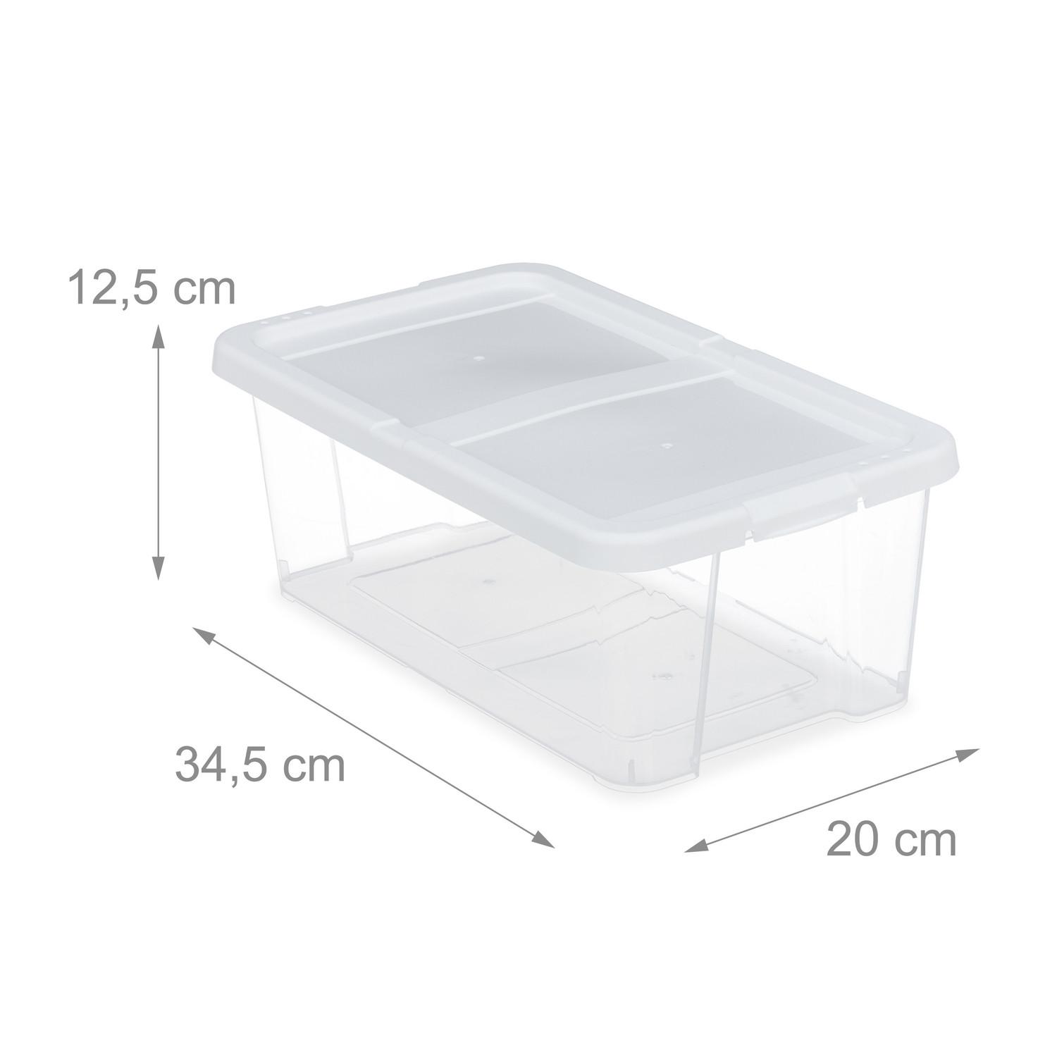 Northix Scatole per scarpe in plastica, set da 12  