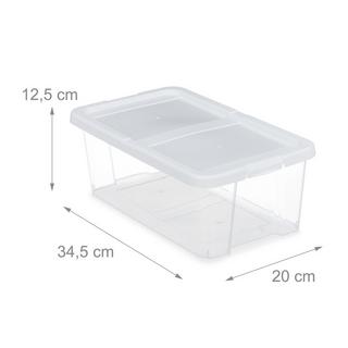 Northix Scatole per scarpe in plastica, set da 12  