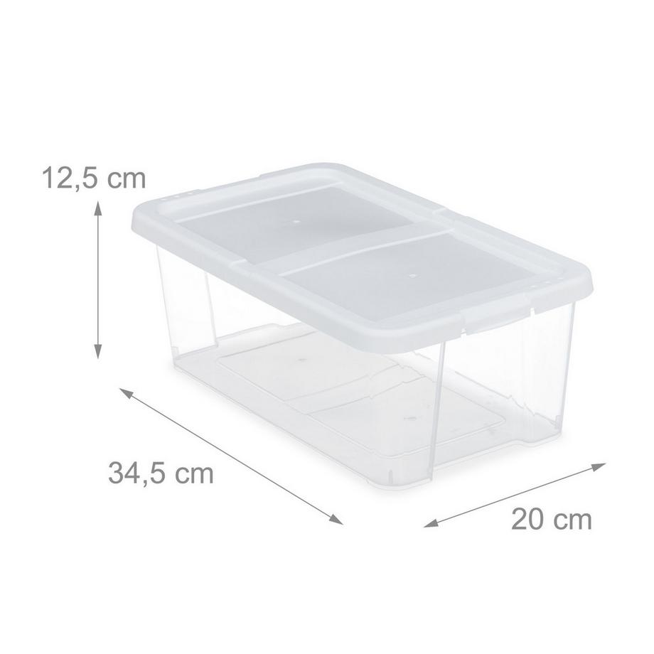 Northix Scatole per scarpe in plastica, set da 12  