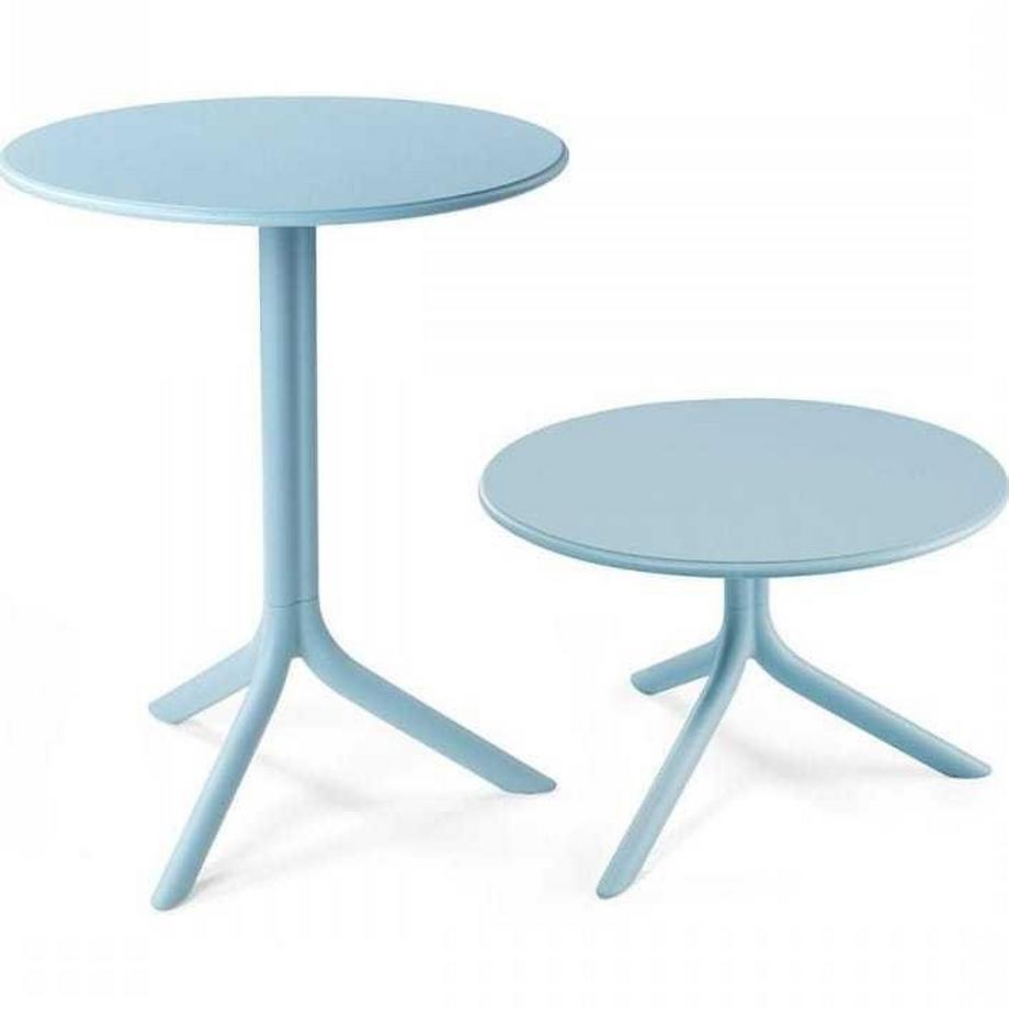 Table de jardin Spritz bleu clair 60