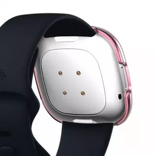 Cover-Discount  Fitbit Versa 3 / Sense - Paillettes strass Étui de protection Rose