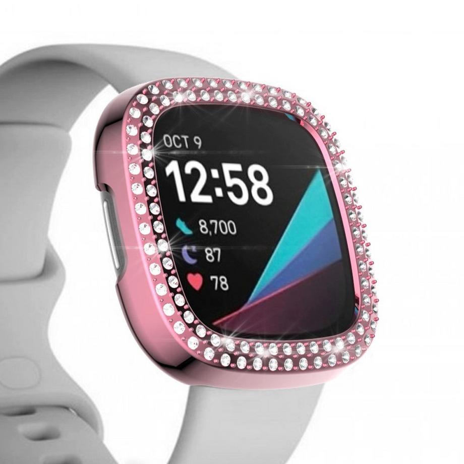 Cover-Discount  Fitbit Versa 3 / Sense - Glitzer Strass Schutz Case 