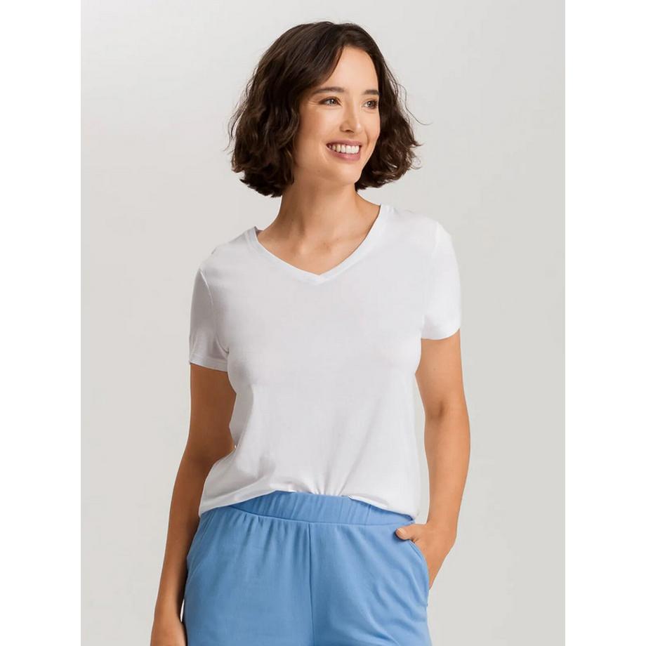 HANRO Sleep & Lounge V-Ausschnitt Shirt  