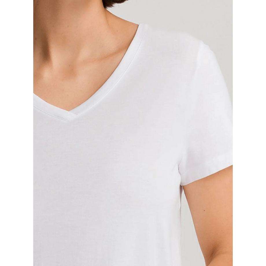 HANRO Sleep & Lounge V-Ausschnitt Shirt  