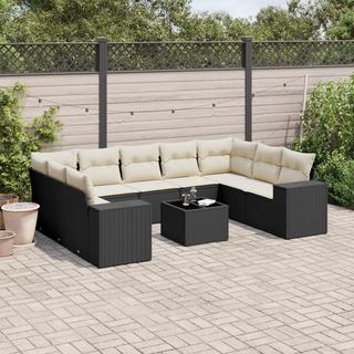 VidaXL set divano da giardino Polirattan  