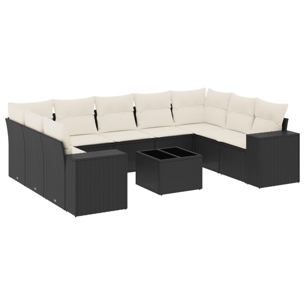 VidaXL set divano da giardino Polirattan  