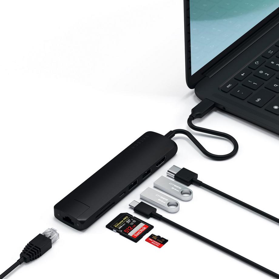 SATECHI  USB-C Slim Alu Multiport Hub 