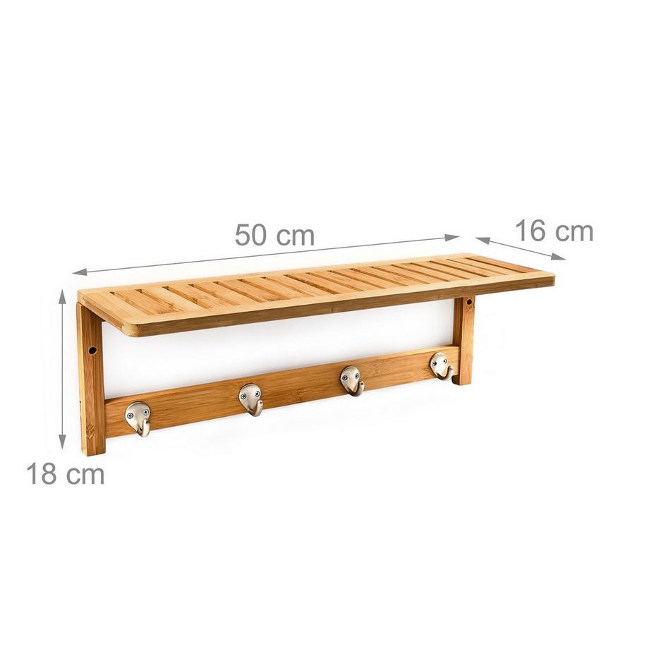 B2X Mensola da parete con barra a gancio  