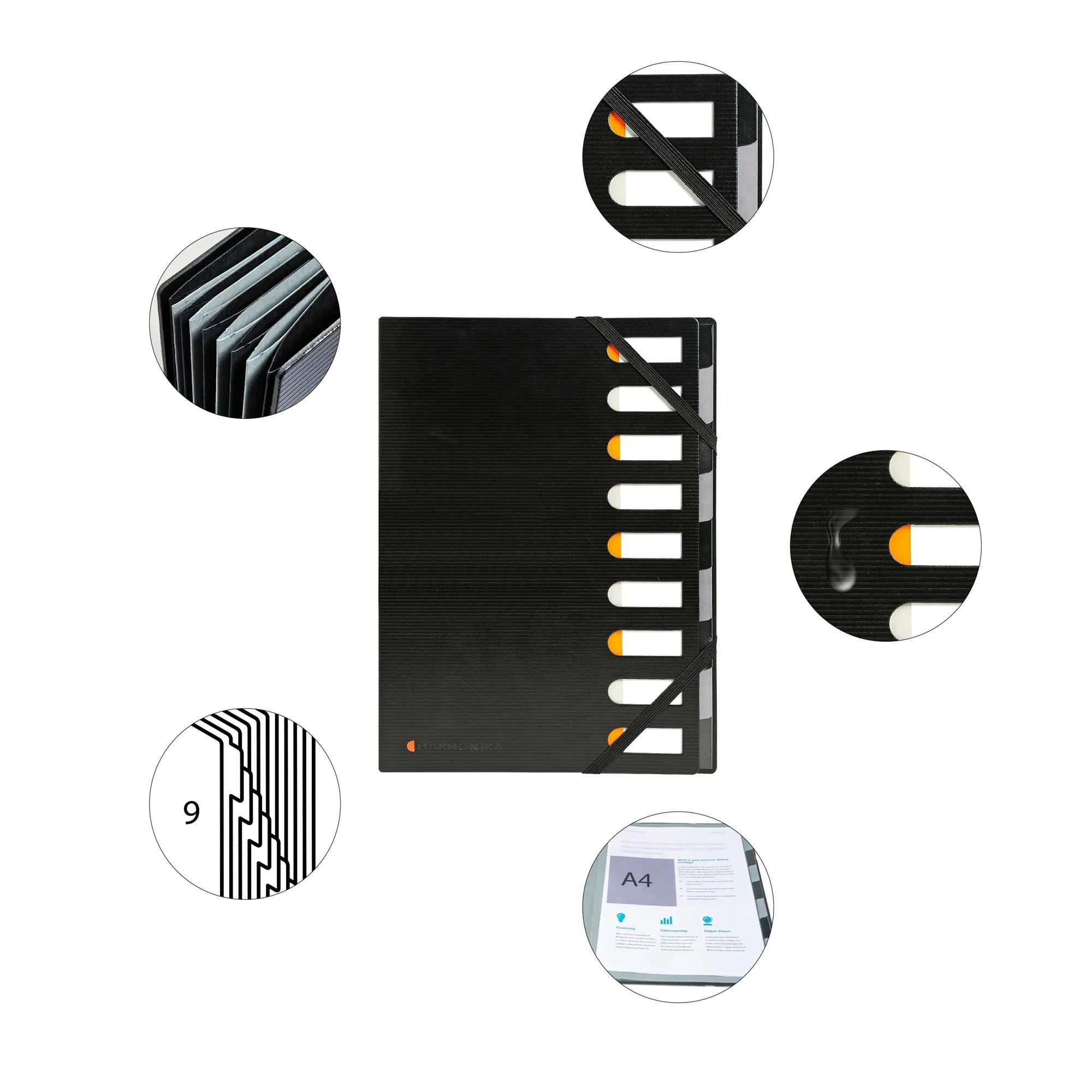 Exacompta EXACOMPTA EXACTIVE Harmonika A4 55334E schwarz  