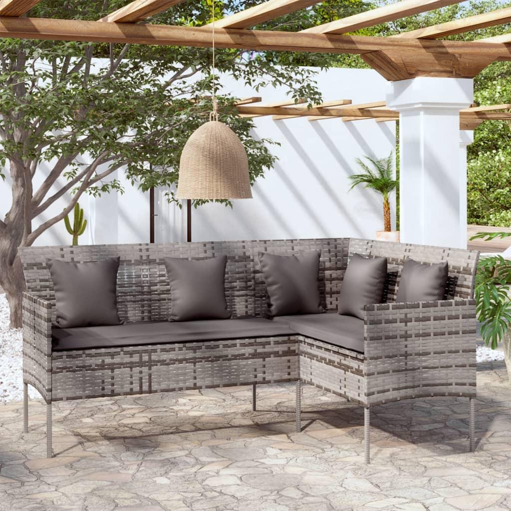 VidaXL Gartensofa poly-rattan  