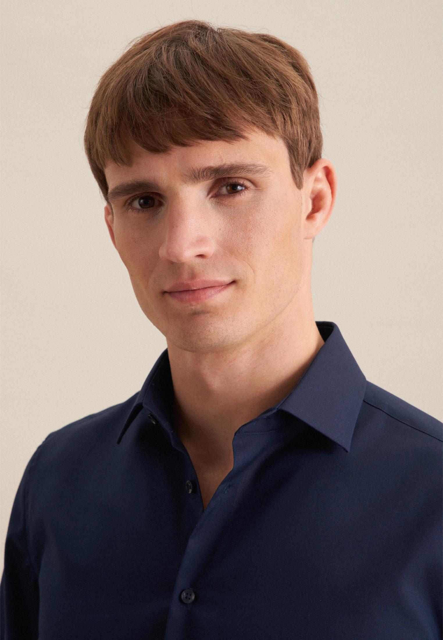 Seidensticker Chemise Business Slim Fit Manche longue Uni  