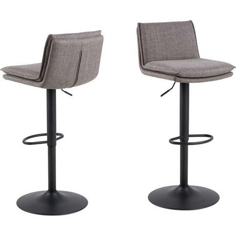 mutoni Tabouret de bar Fauna gris-brun pivotant 107 (1 pièce)  