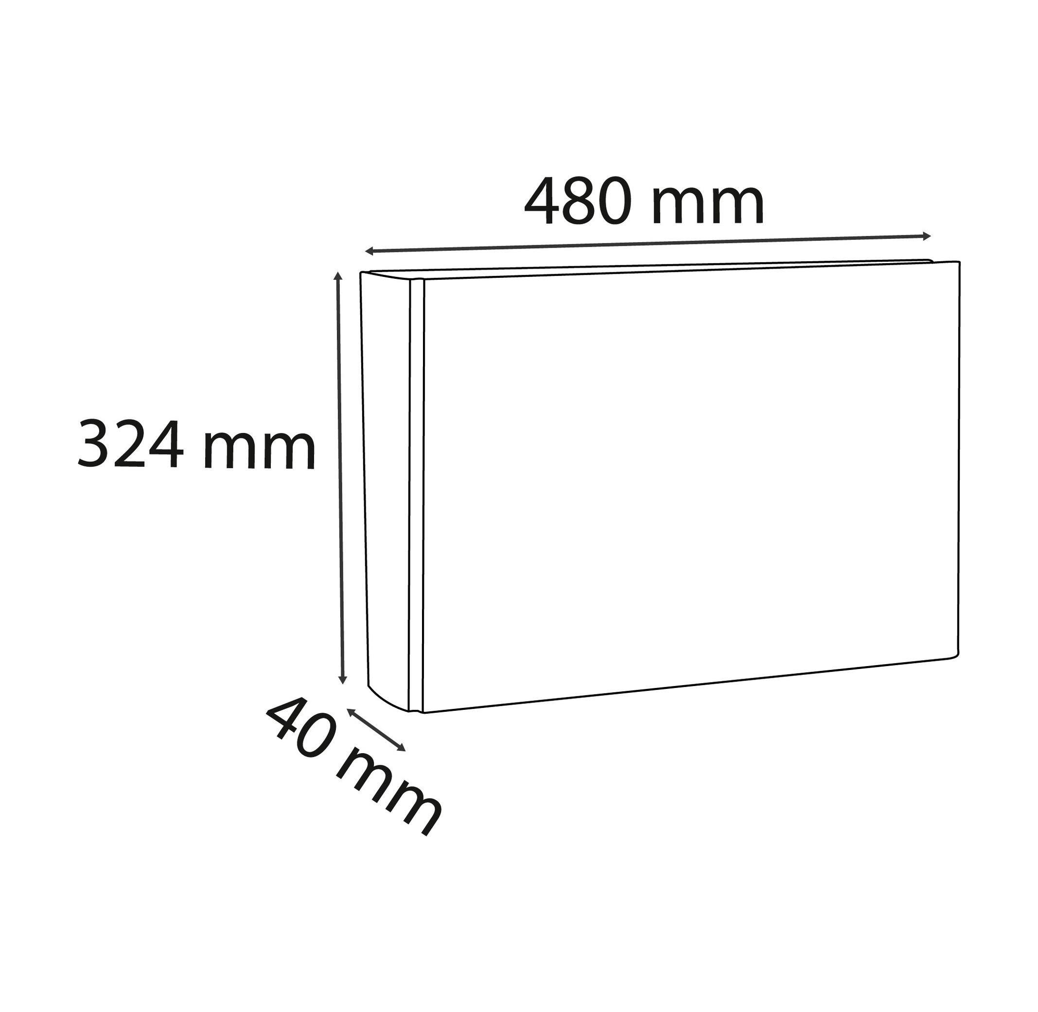 Exacompta Ringbuch aus PVC 2,4mm, 4 Ringe 30mm, Rücken 40mm, 32,4x48cm für DIN A3 quer  